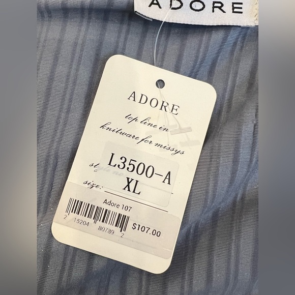 NWT Adore Blue Classy Trim Cardigan- XL - Picture 9 of 11